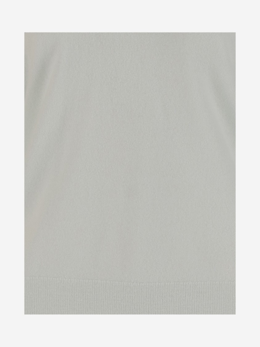 Shop Vince Cashmere And Silk Sweater In Grey
