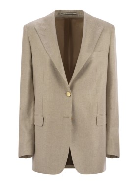 Tagliatore Paris - Linen And Viscose Double-Breasted Blazer Tagliatore Paris - Linen And Viscose Double-Breasted Blazer