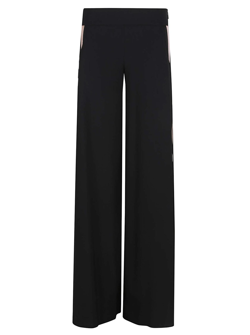 Shop Emilio Pucci Wide-leg Trousers In Virgin Wool And Silk