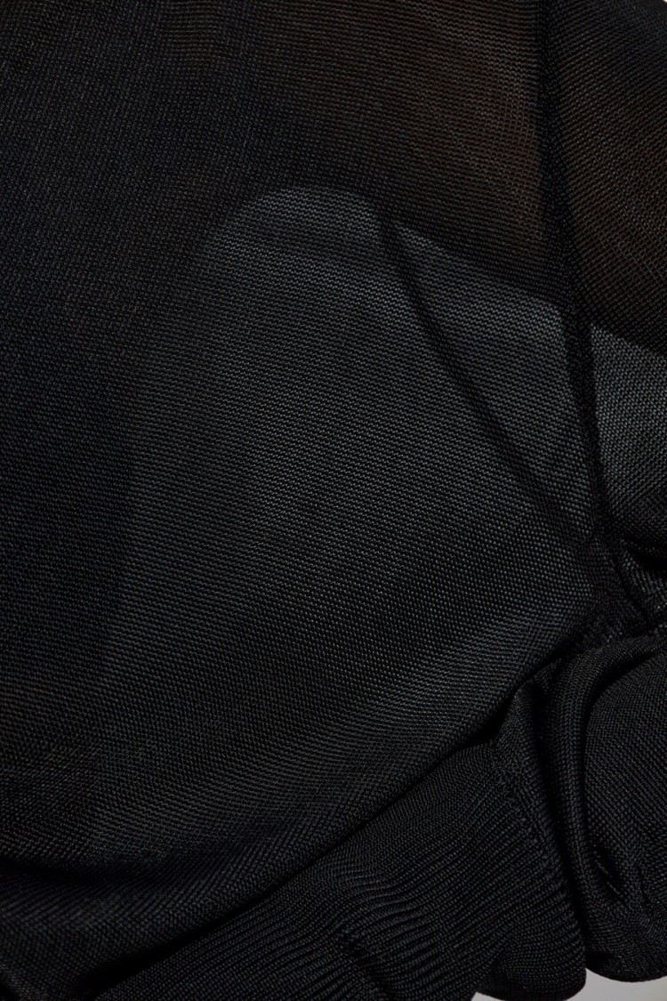 Dsquared2 Wrap-style Black Viscose Sweater With Deep V-neckline In Black