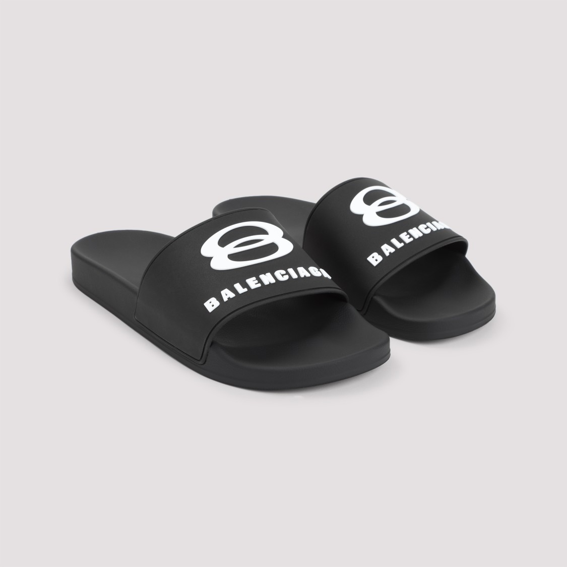 Balenciaga Rubber Slide Sandals For The Pool Men In Black