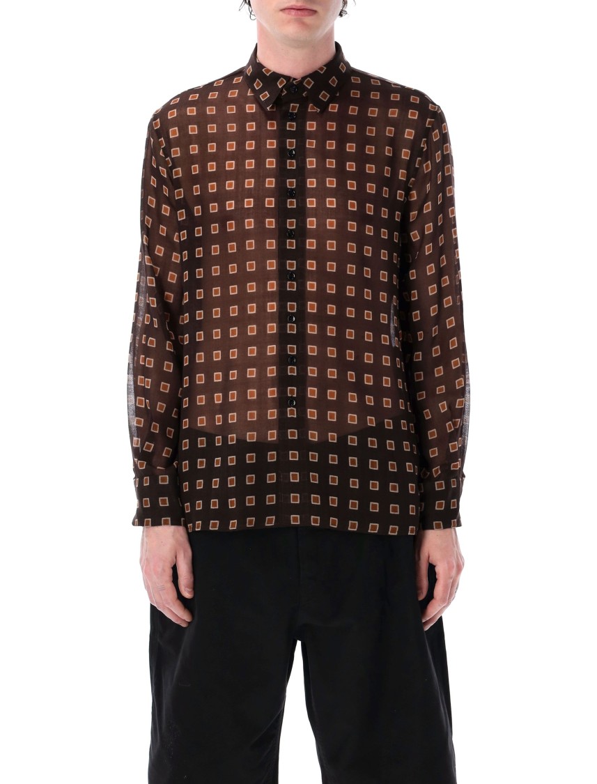 Saint Laurent Shirt With Geometric Pattern