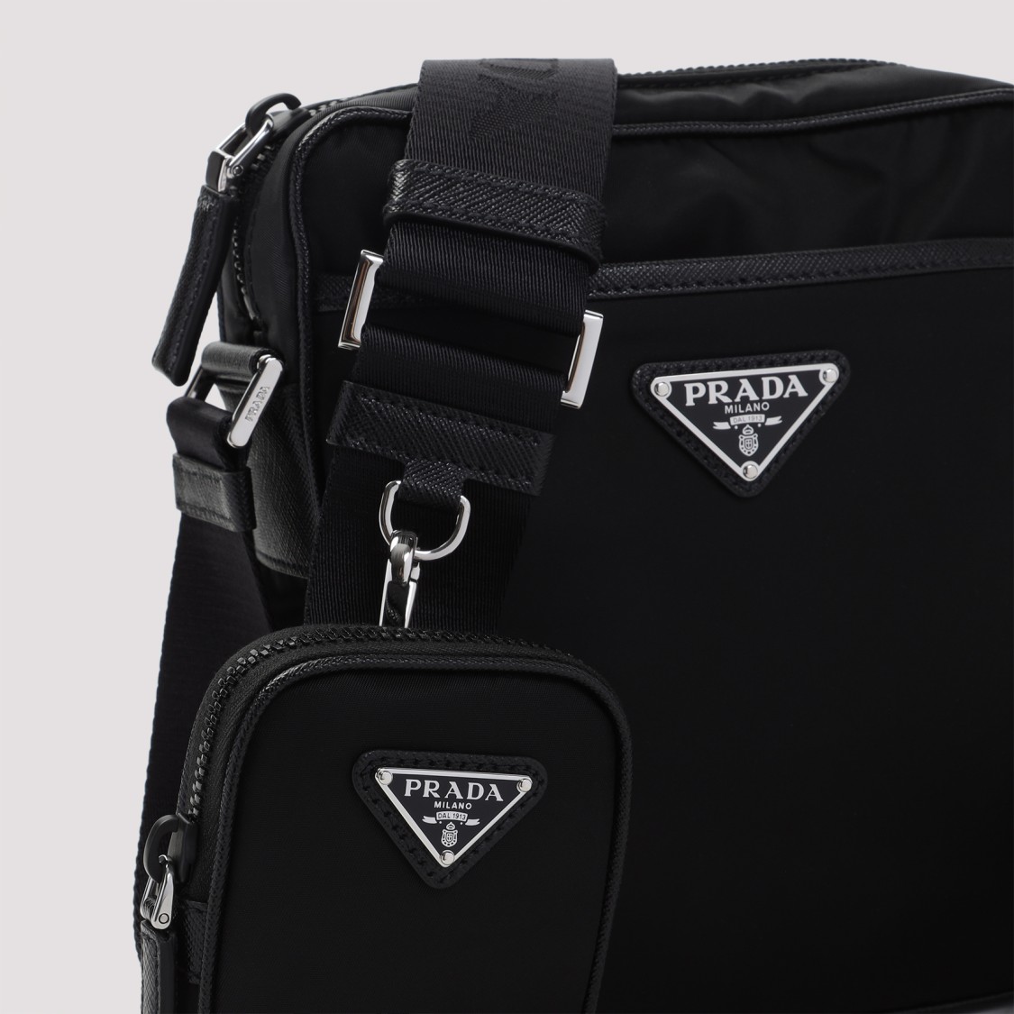 Prada Re-nylon And Leather Shoulder Bag
