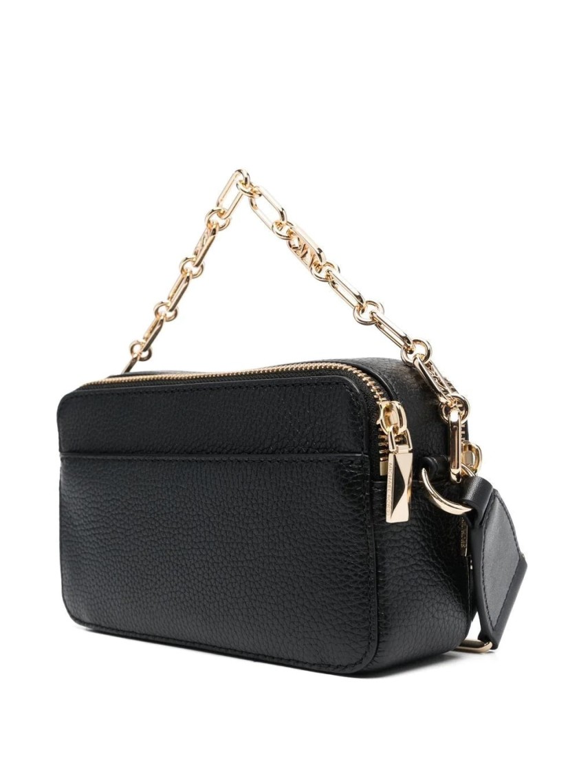 Michael Kors Small Double Zip Crossbody In Black