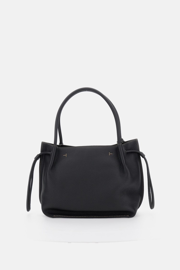 Tod's Medium-small Br Shopping Bag In Black
