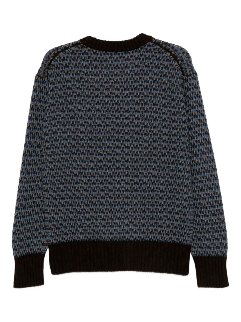 Piacenza 1733 Long Sleeve Crew-neck Sweater In Black
