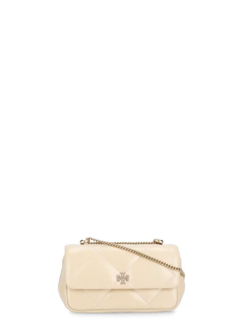 TORY BURCH TORY BURCH NATURAL LEATHER "KIRA" SHOULDER BAG