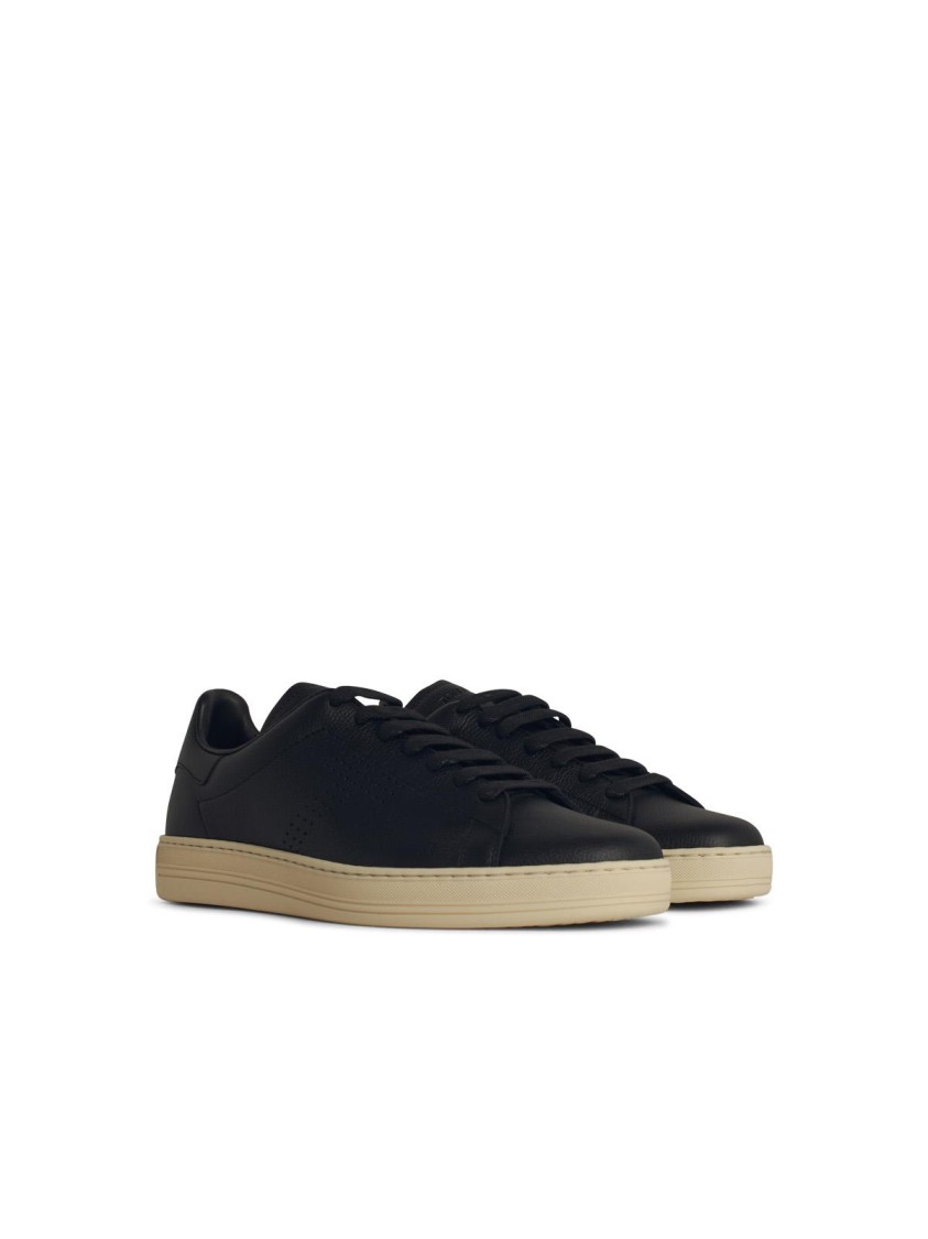 Tom Ford Suede Low-top Sneakers Warwick Silhouette Toe Rubber Sole In Black