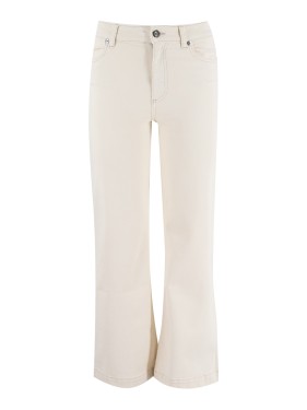 パンツ Antonelli Wide Leg Gold Linen Pants With Side Zip Antonelli Wide Leg Gold Linen Pants With Side Zip Neutrals