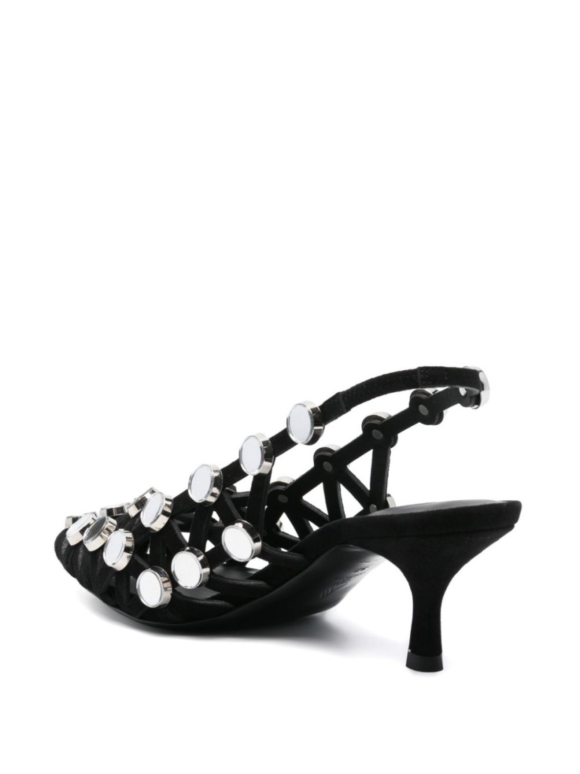 Shop Attico The Pointed Toe Pumps In Black