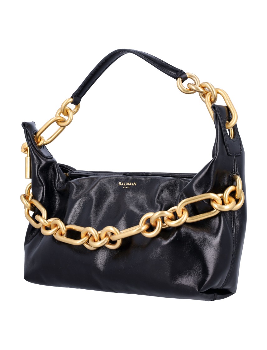 Balmain Sync Medium Bag In Black