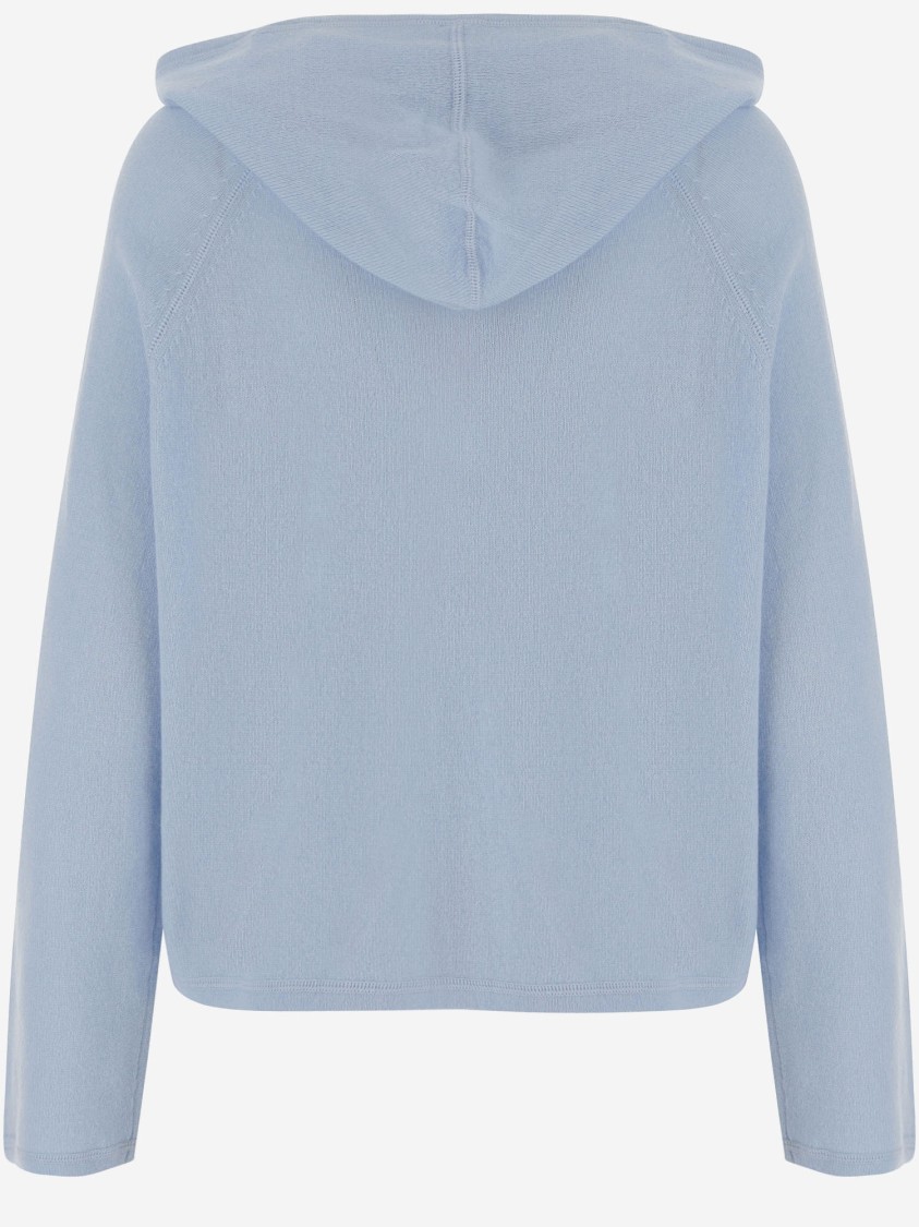 Shop Allude Wool And Cashmere Sweater In Blue