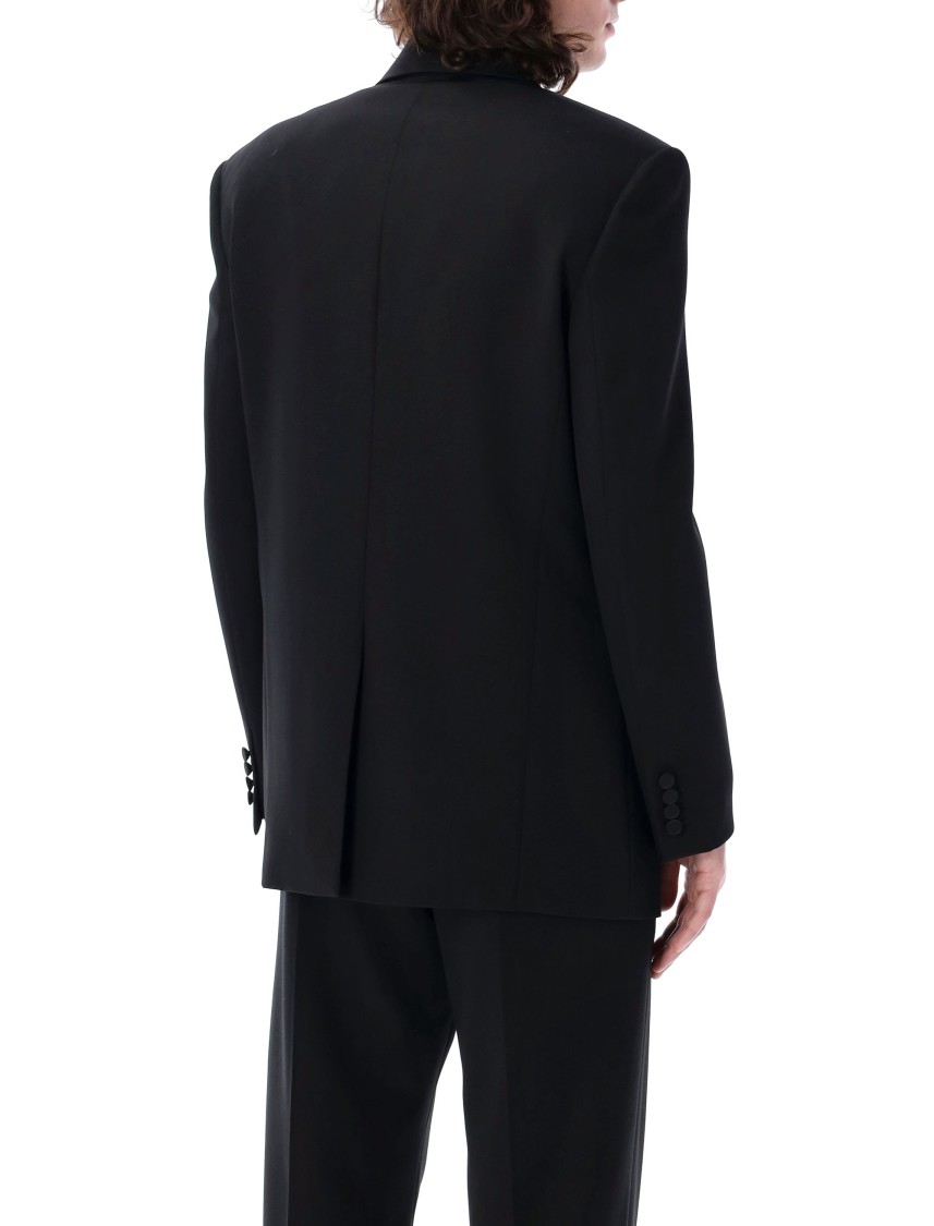Shop Saint Laurent Black Tuxedo Jacket
