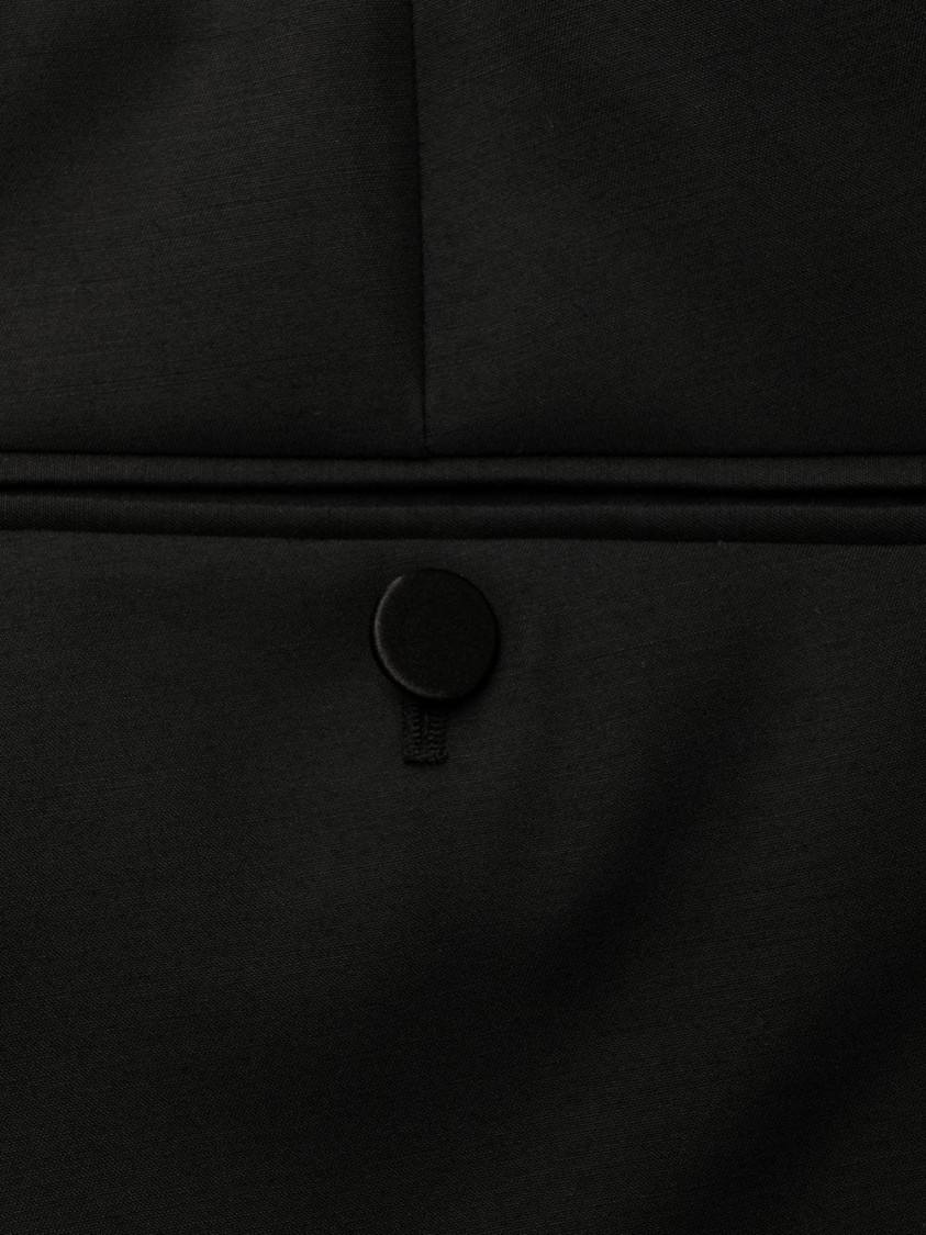 Dsquared2 Tailored Black Trousers With Classic Waistband And Subtle Pleats In Black