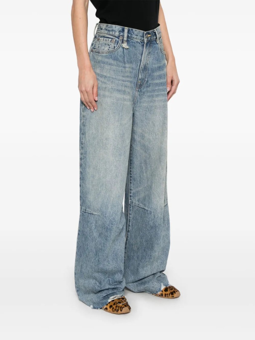 R13 Wayne Wide-leg Jeans In Blue