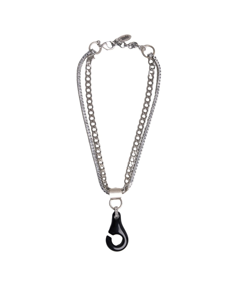 RADÀ RADÀ BLACK CHOKER WITH DUAL-CHAIN DESIGN