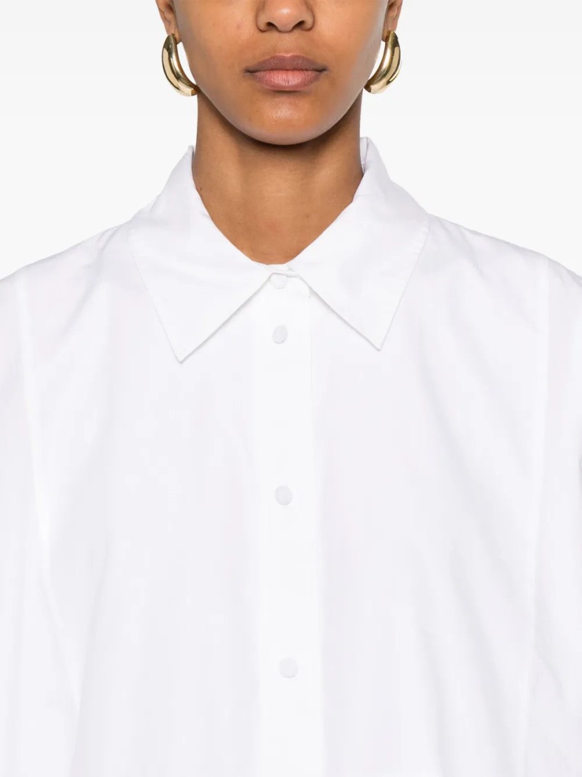 JOSEPH JOSEPH DANIA MIDI DRESS WITH BUTTON PLACKET AND SIDE SLITS