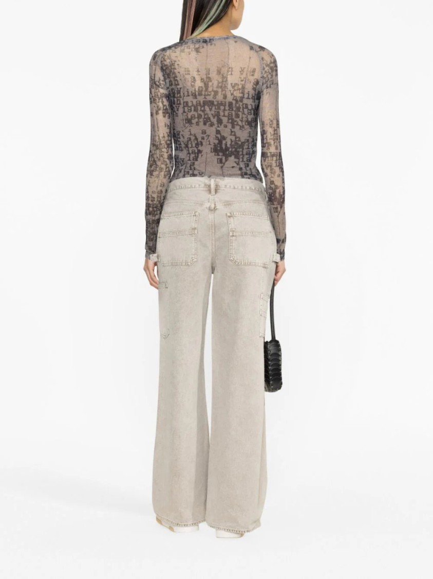 AGOLDE AGOLDE MAGDA WIDE-LEG DENIM JEANS