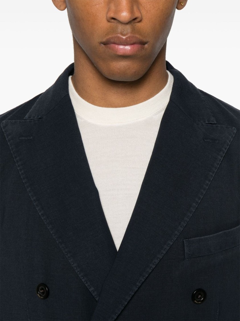 Boglioli Single Breasted Blazer In Blue