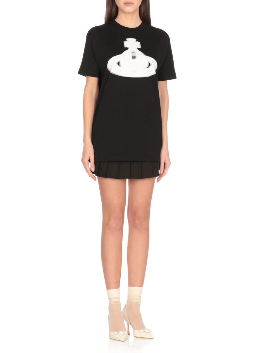 Shop Vivienne Westwood Black Halftone Orb T-shirt