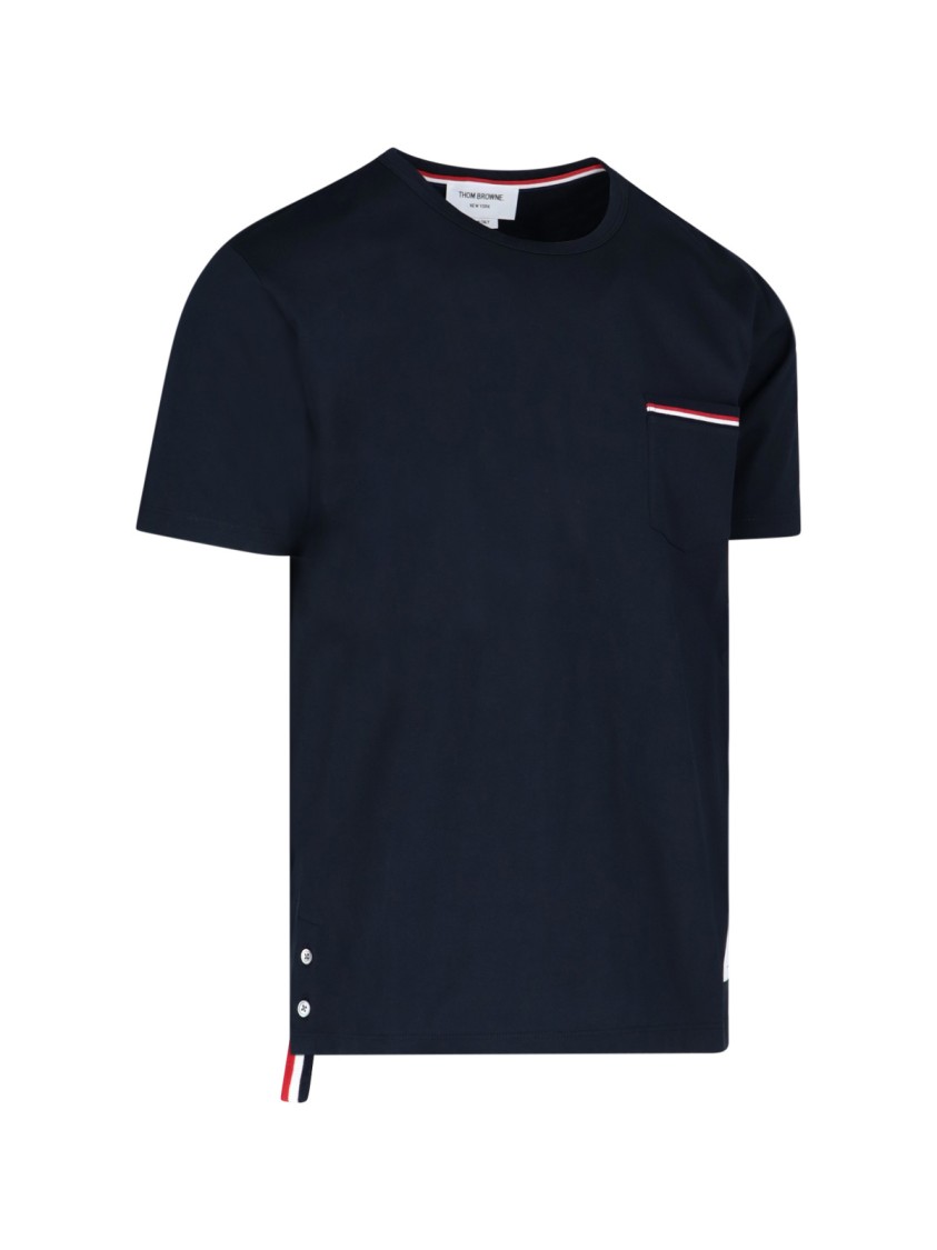 Thom Browne Jersey Cotton Short Sleeve Pocket Tee