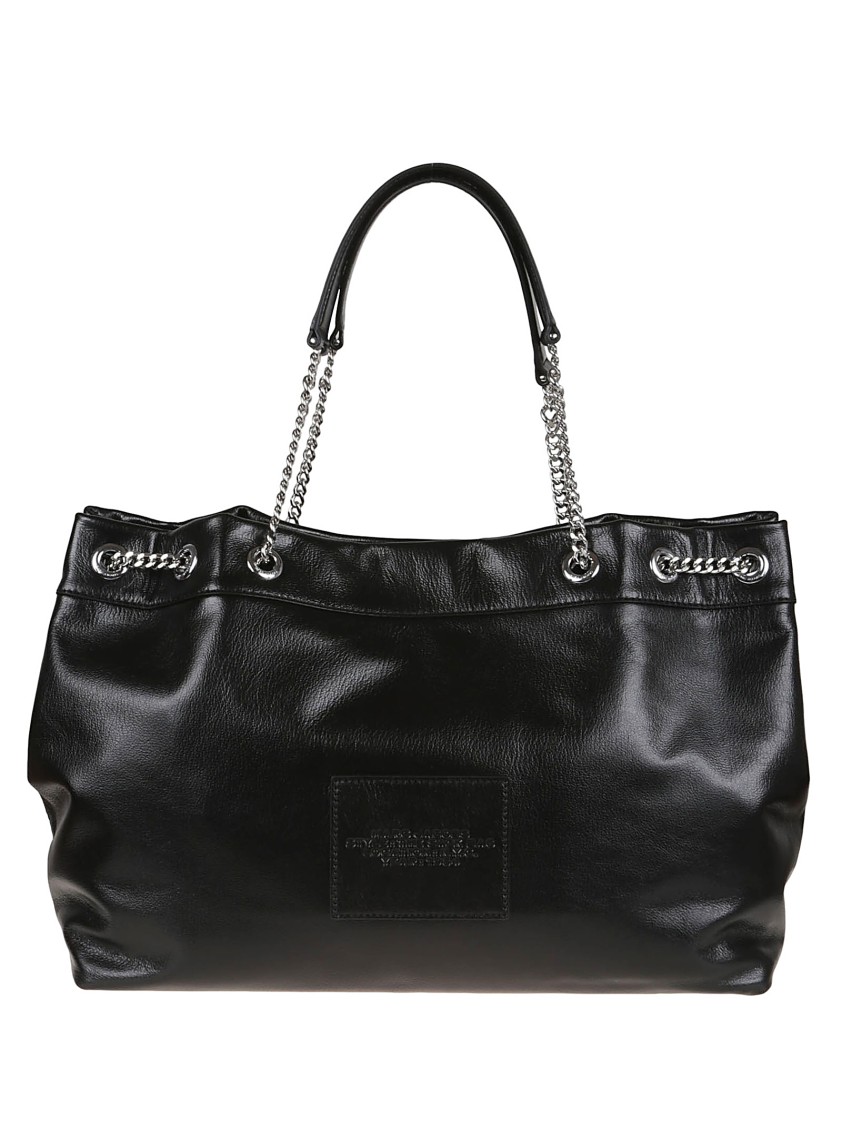 Marc Jacobs Large Chain Sack Bag In Full-grain Leather