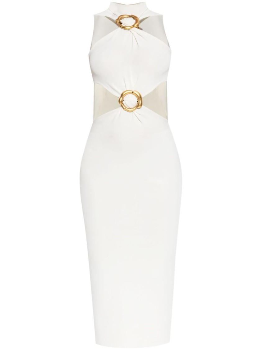 Cult Gaia Jena Knit Cutout Dress In Multi