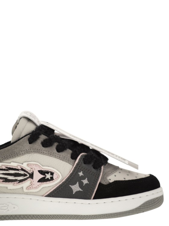 Enterprise Japan Ej Egg Rocket - Leather Trainers With Logo