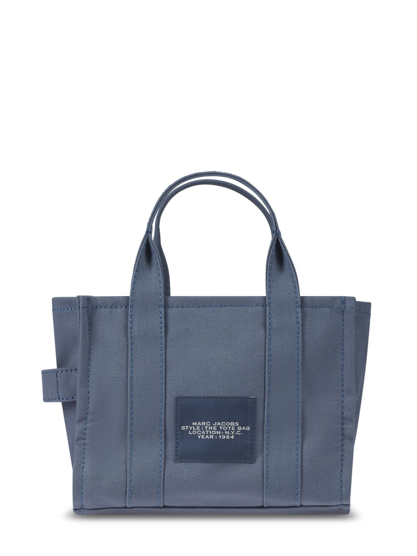 Marc Jacobs Compact Tote Bag With Structured Design And Bold Branding In Gray