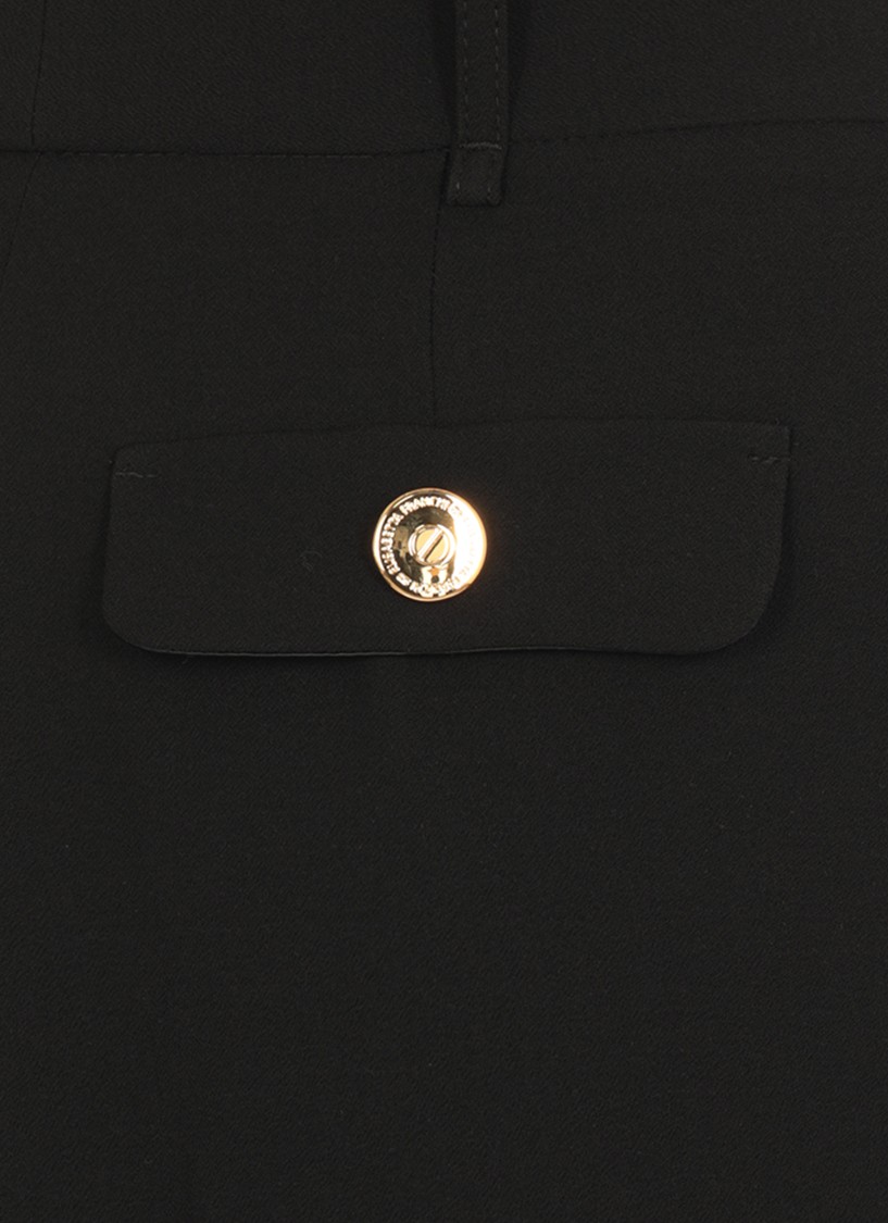 ELISABETTA FRANCHI ELISABETTA FRANCHI BLACK CREPE PANTS