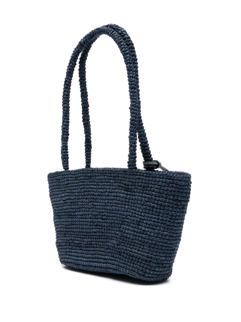 MANEBI MANEBI WOVEN RAFFIA SHOPPER BAG WITH SPACIOUS DESIGN