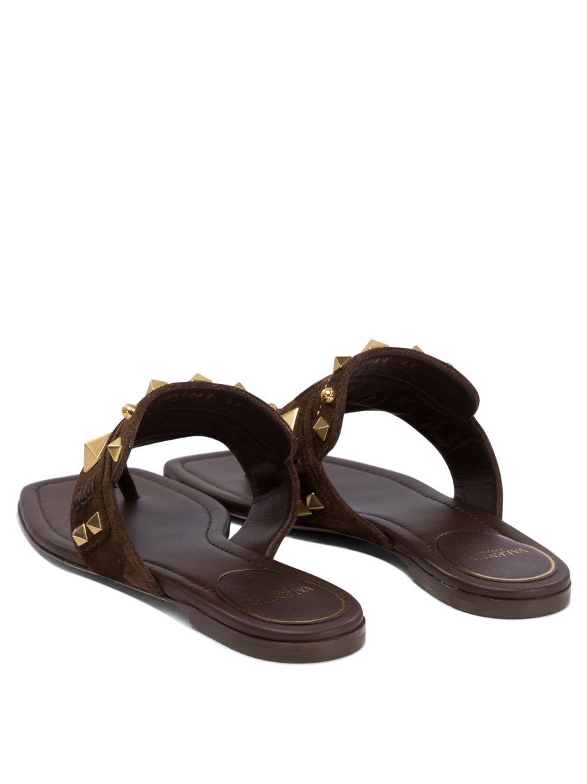 Valentino Garavani "plaster Caster" Slides In Brown