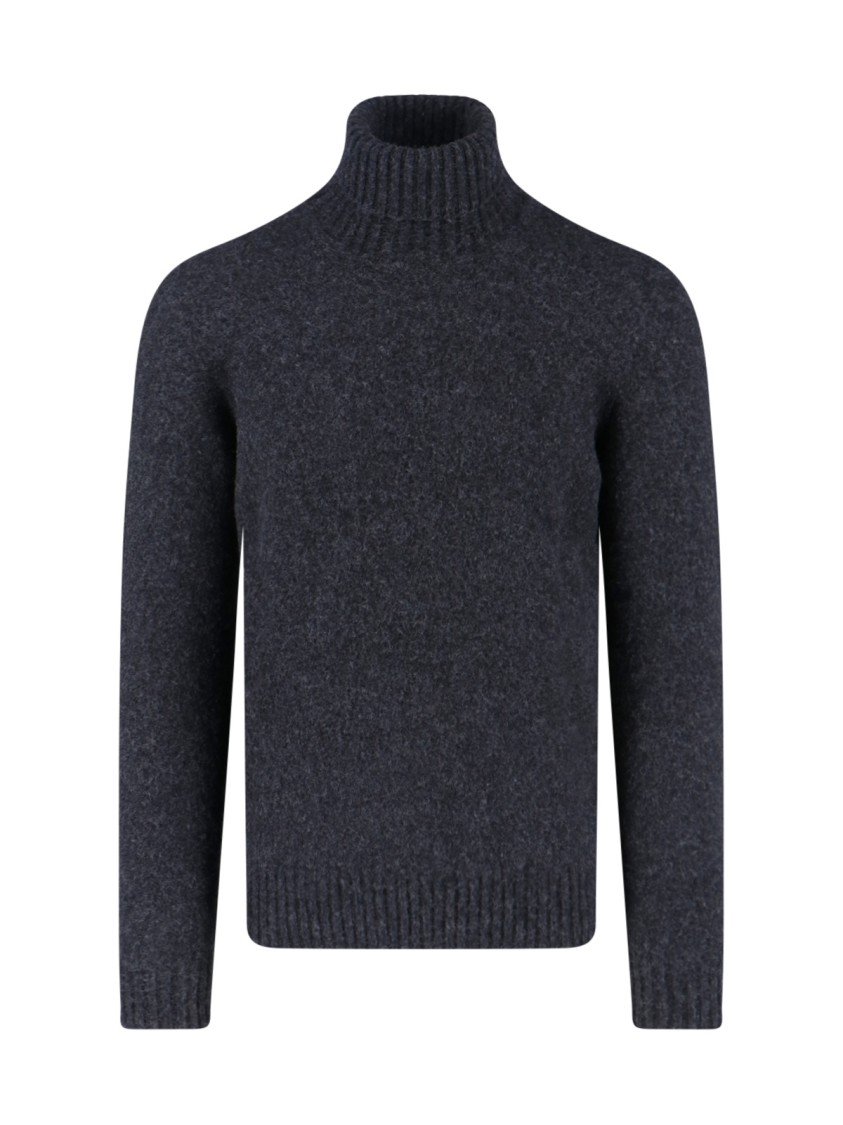 Drumohr High Neck Sweater In Gray