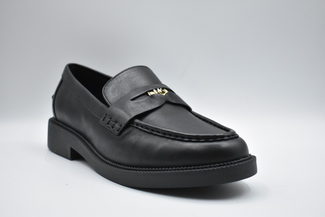Michael Kors Eden Leather Loafer In Black