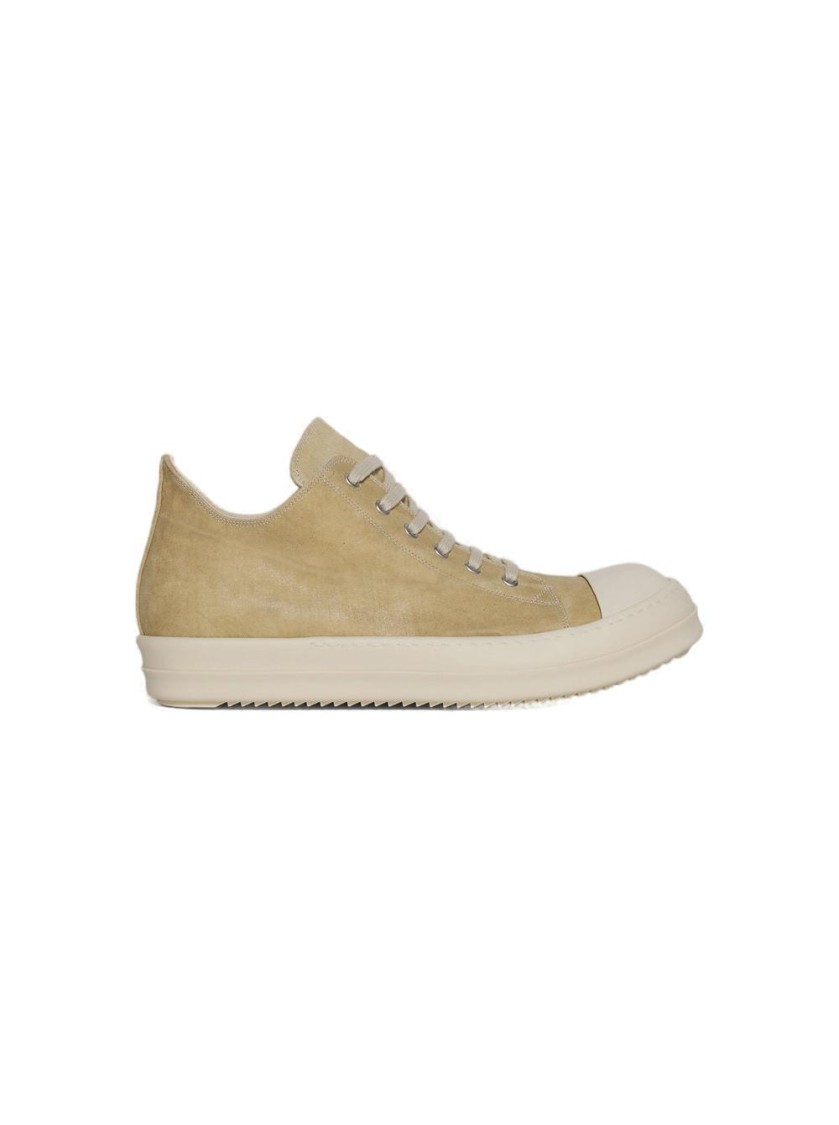 Rick Owens Drkshdw Drkshdw By Rick Owens Hollywood Low Sneakers Parchment And Milk