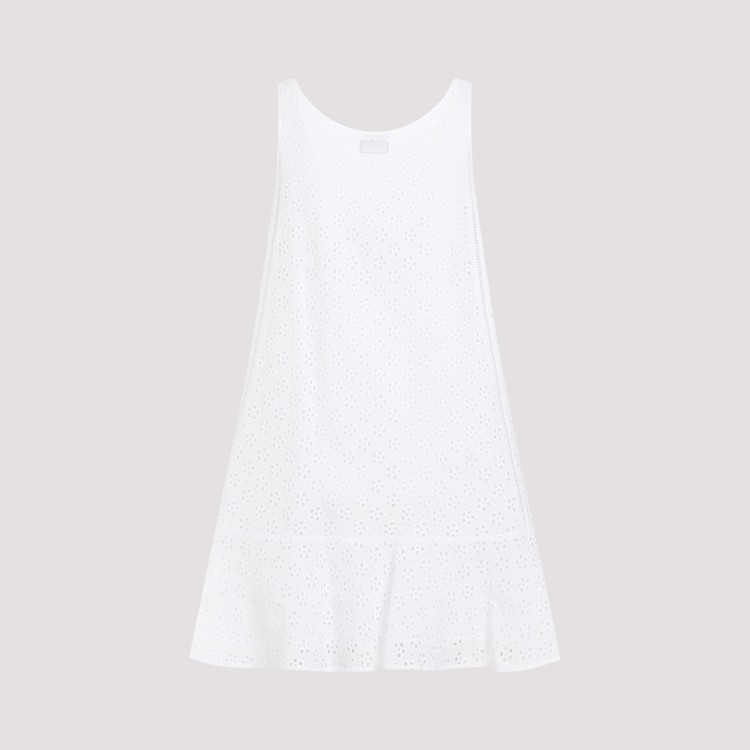 【送料&関税込】Kenzo Broderie Anglaise Dress Kenzo Broderie-Anglaise Flared Dress, Brand Size 36 (US Size