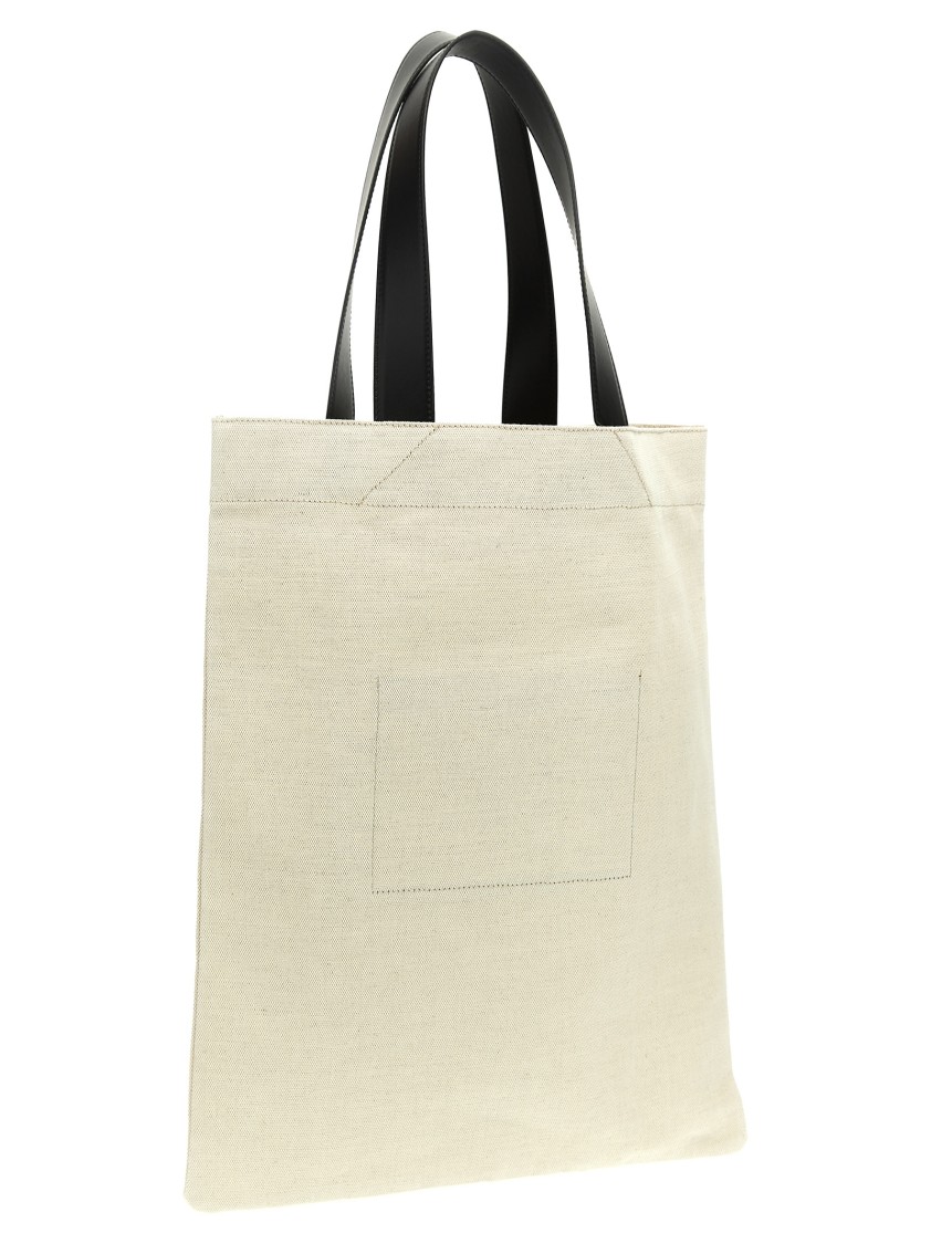 Jil Sander 'flat Shopper' Medium Shopping In Neutral