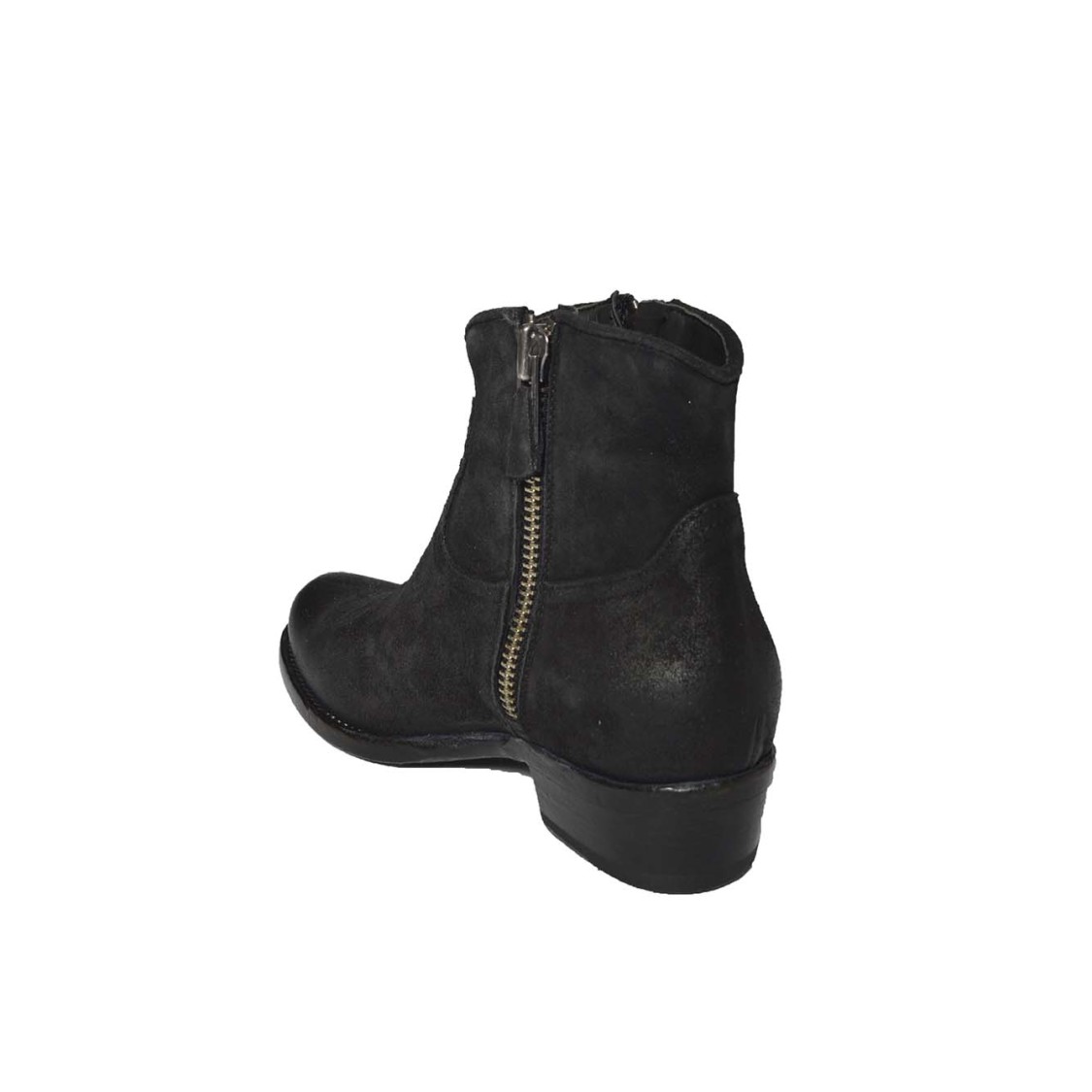 Damy Texano-style Ankle Boots With Vintage Suede Finish