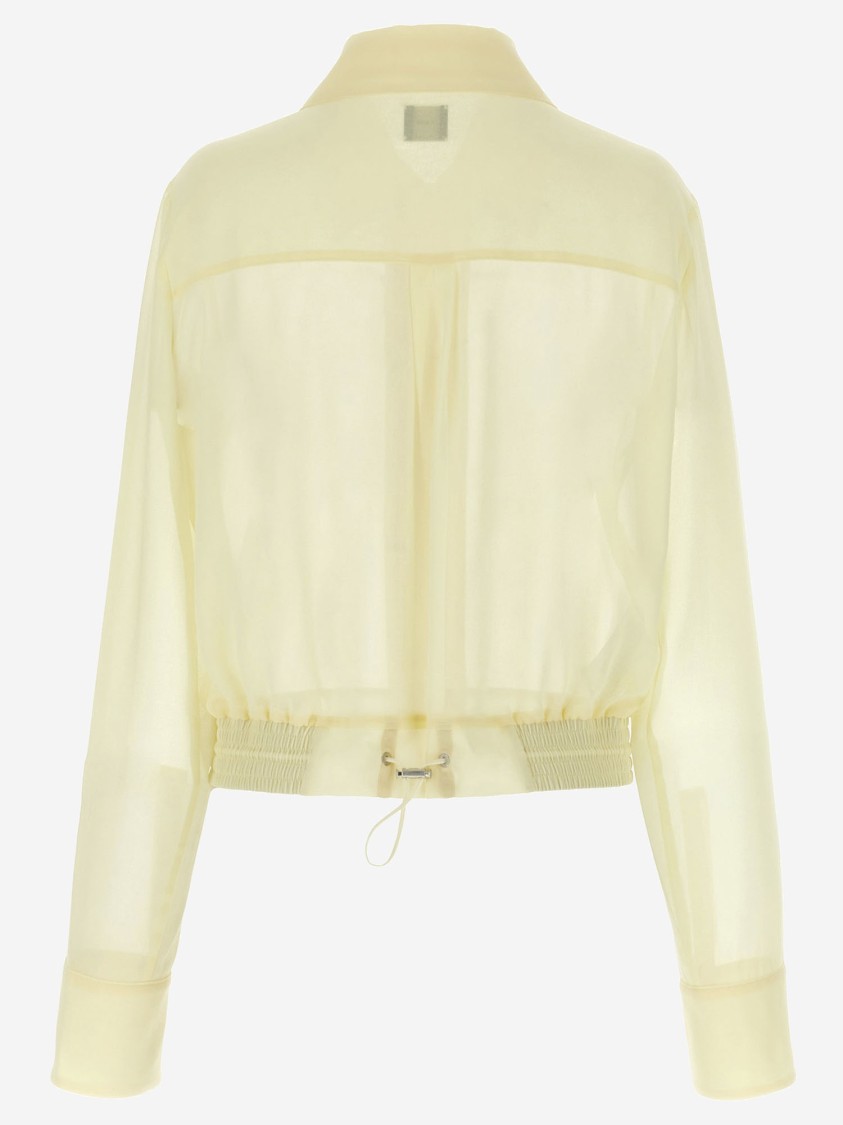 PINKO PINKO SEMI-SHEER GEORGETTE BLOUSE
