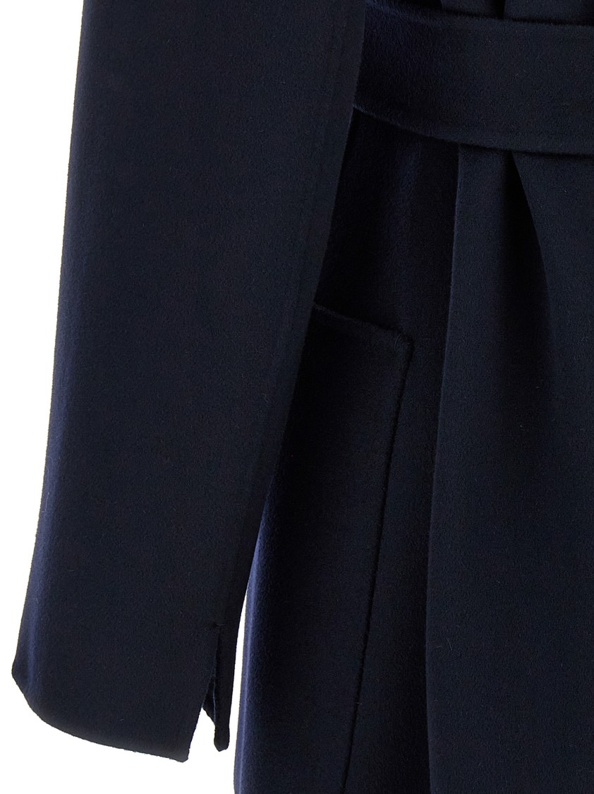 Max Mara Paolore Coats And Trench Coats Blue In Blue