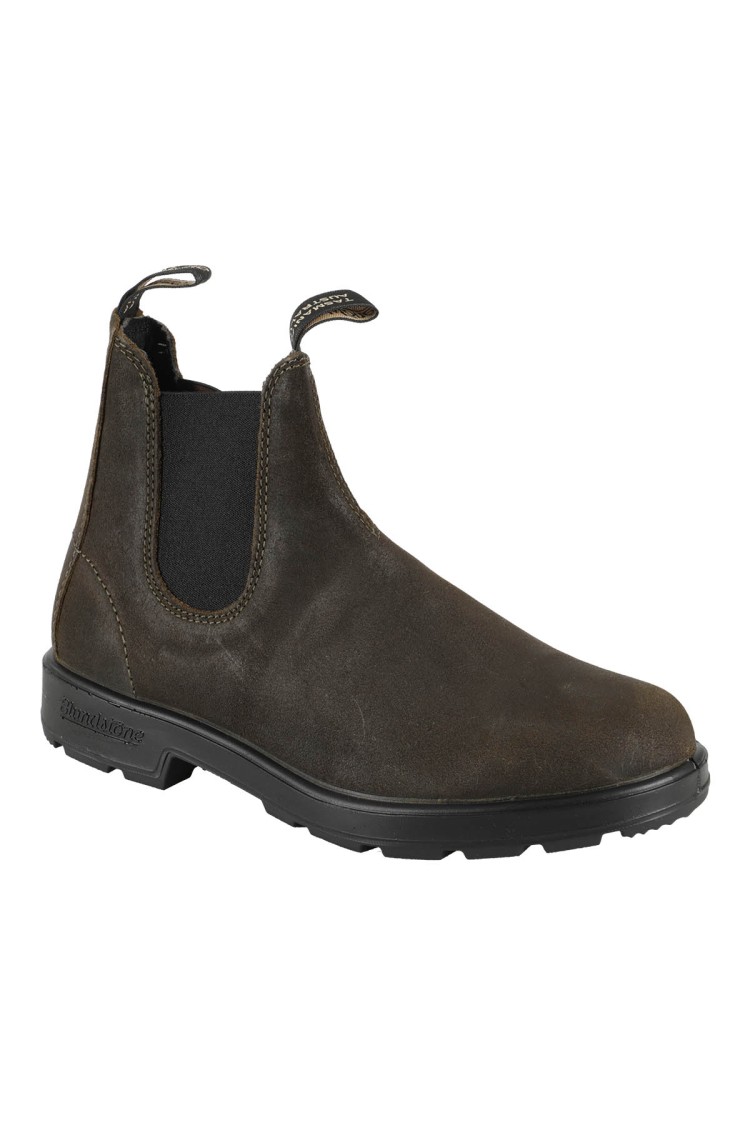 Blundstone Water-repellent Suede Ankle Boot In Dark Olive In Green
