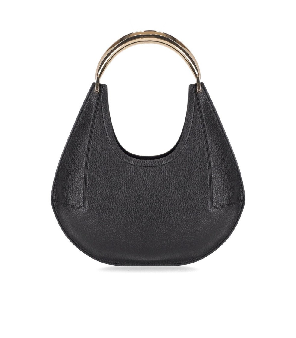 Elisabetta Franchi Small Jewel-handle Tote Bag In Black