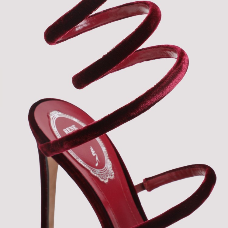 René Caovilla René Caovilla Velvet Snake Sandals | THE LIST René Caovilla René Caovilla Velvet Snake Sandals | THE LIST