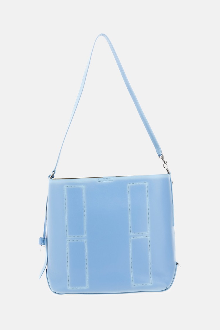 Hogan Calfskin Leather Shoulder Bag With Adjustable Strap