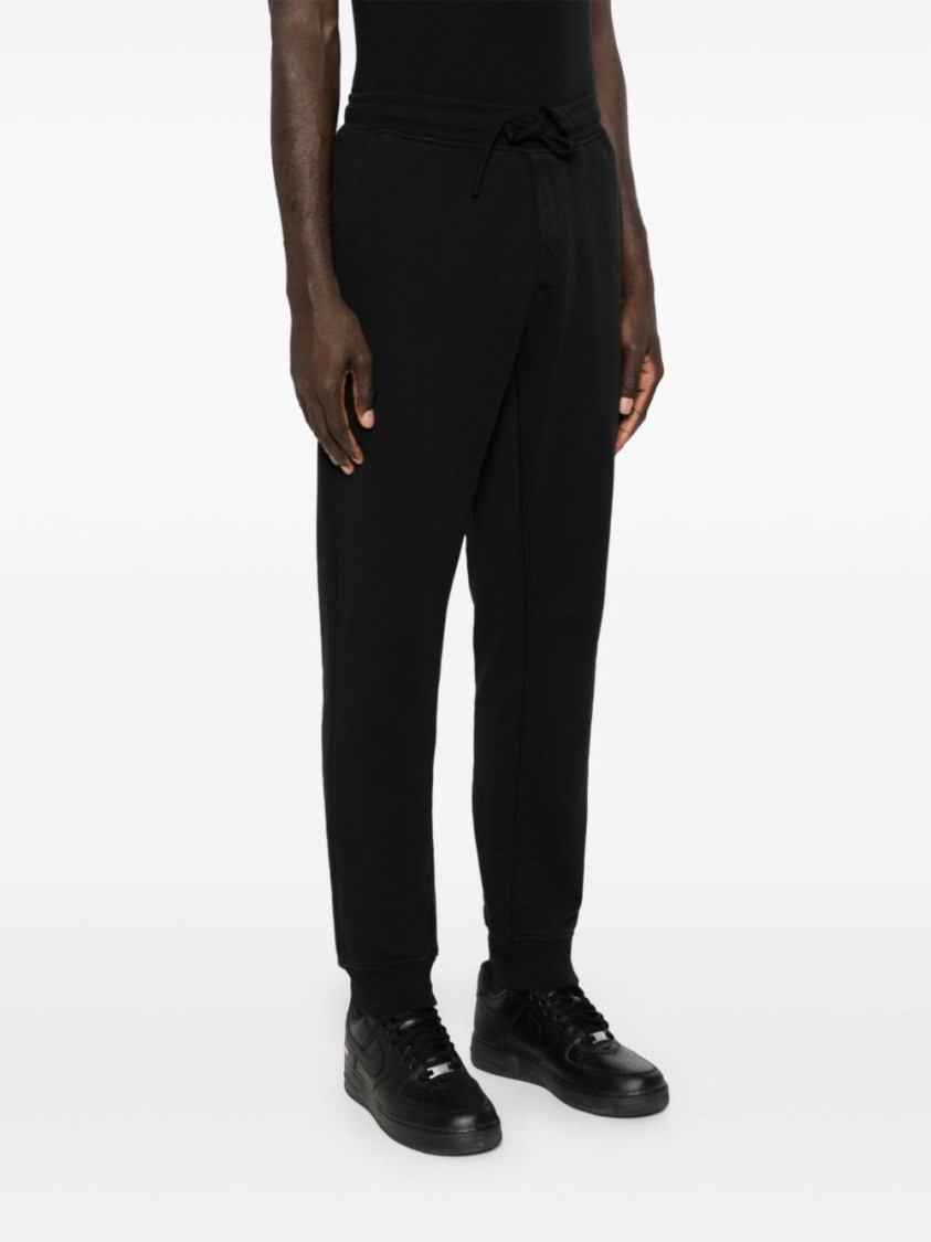 Shop Stone Island Streamlined Black Trousers
