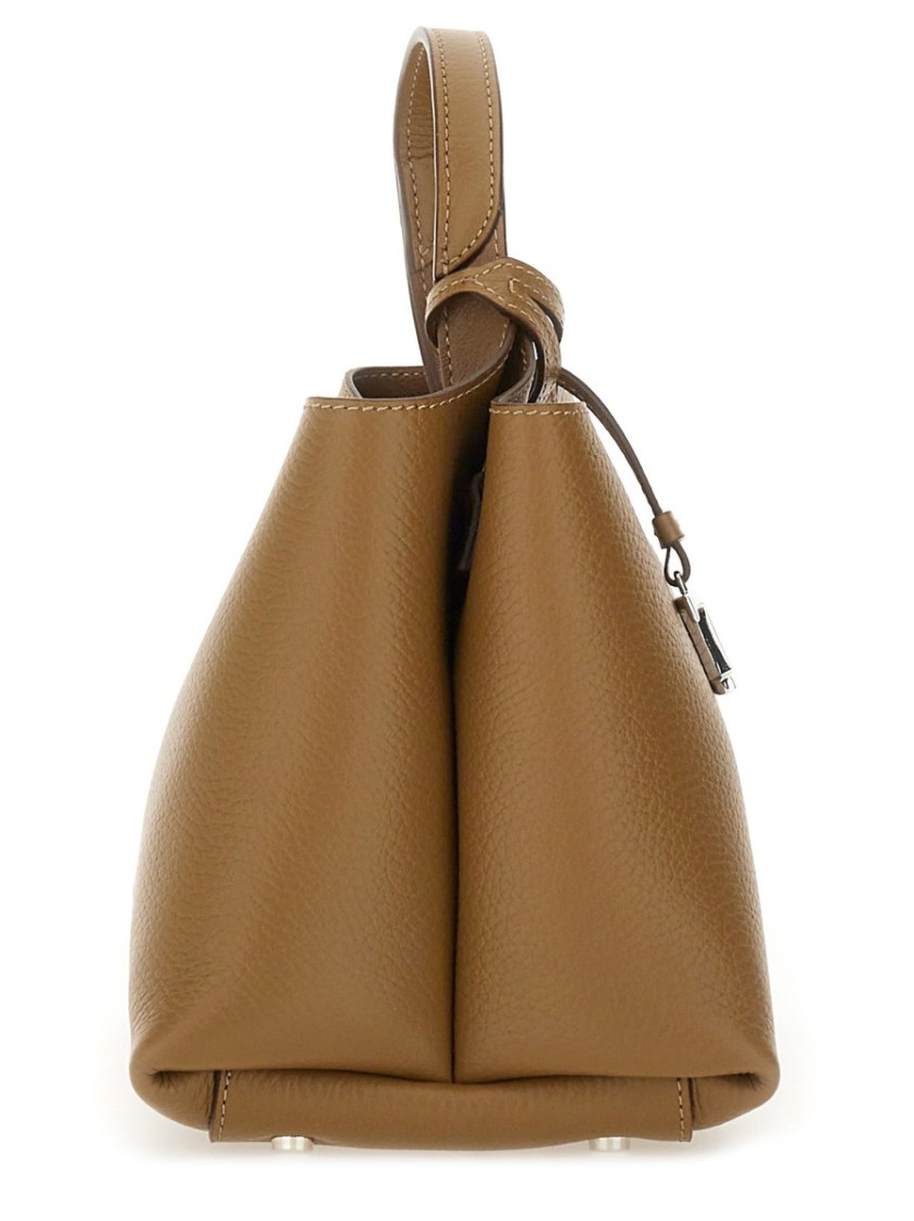 Tod's Micro Leather Bag In Brown