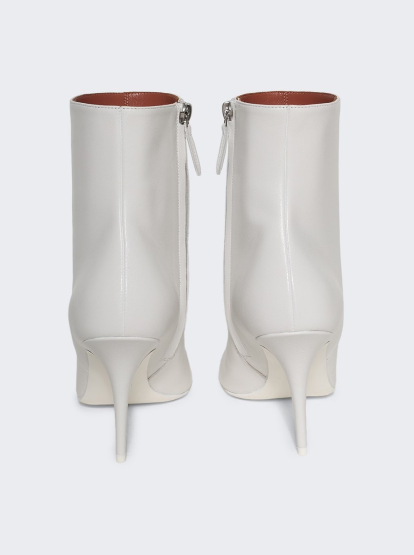 AMINA MUADDI AMINA MUADDI BARBARA BOOTIE - WHITE NAPPA LEATHER 