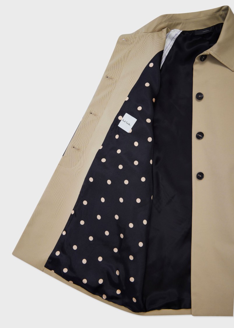 Paul Smith Loose-fit Stone Trapeze Jacket In Neutral