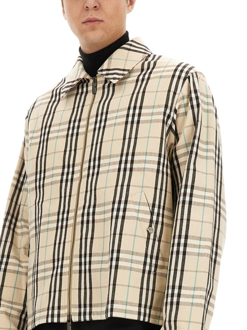 Shop Burberry "vintage Check" Jacket In Neutrals