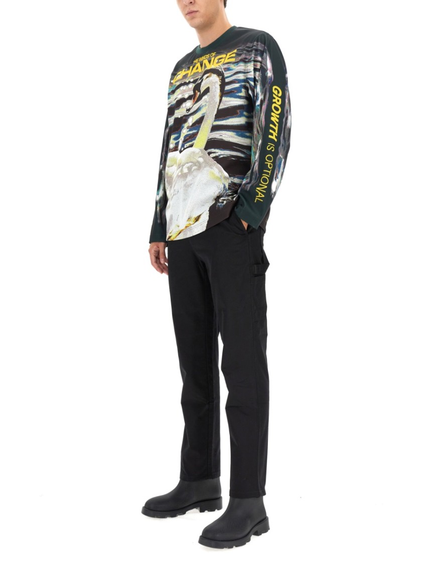Burberry Man Sweatshirt Man Multicolor Sweatshirts In Black